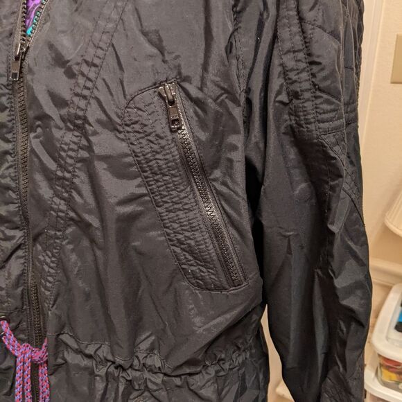 Vintage EDELWEISS SKI JACKET Women Black Size Medium - Picture 11 of 15